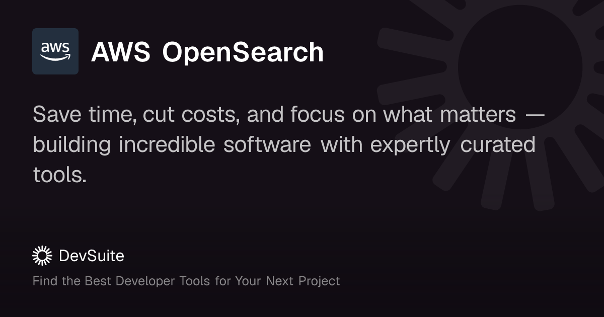 AWS OpenSearch: Fast, scalable search and analytics for logs and data ...