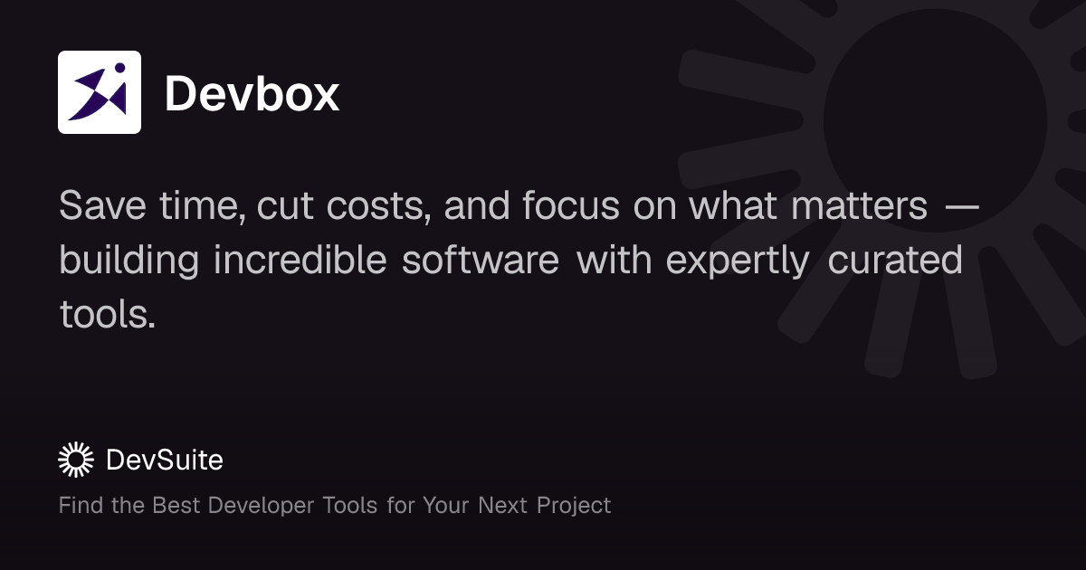 Devbox: Isolated dev environments that run anywhere – DevSuite