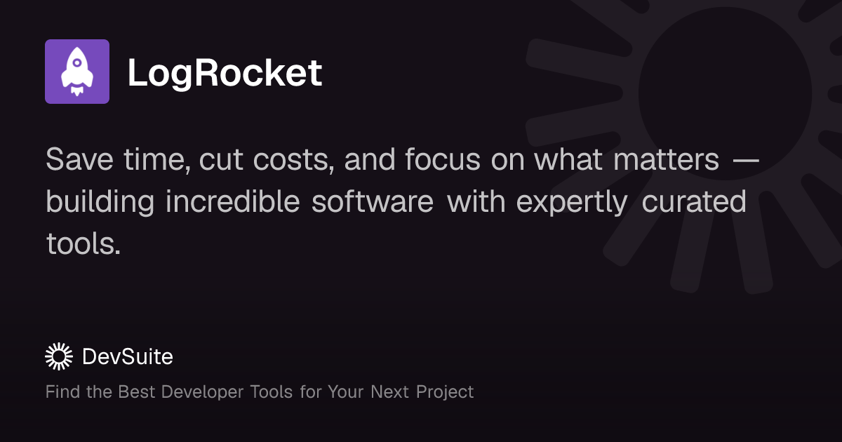 LogRocket: AI-powered session replay and analytics for web and mobile ...