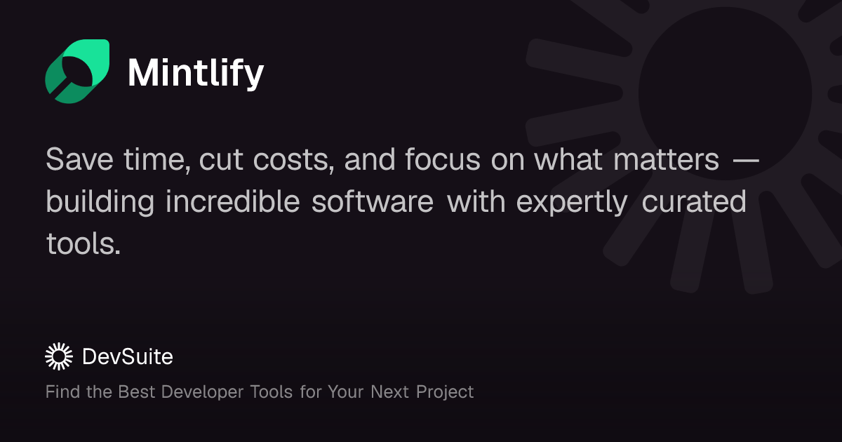 Mintlify: Modern documentation platform for engaging developer ...